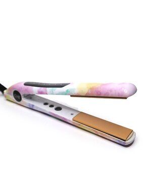 CHI Tie Dye Ceramic Hairstyling Iron 1" Flat Iron Curler Watercolours LE